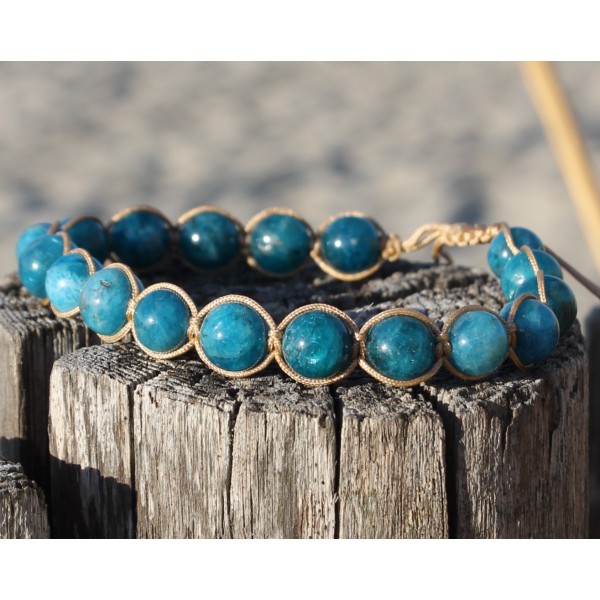Bracelet Shamballa Apatite