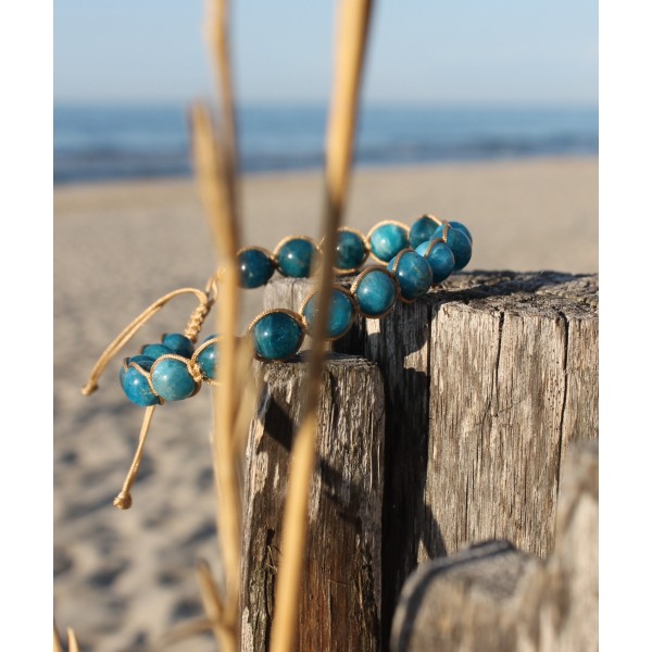 Bracelet Shamballa Apatite