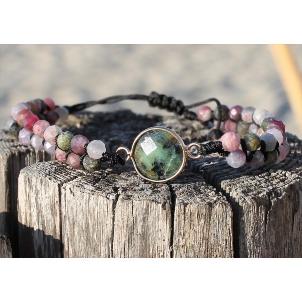 Bracelet en pierre de Tourmaline