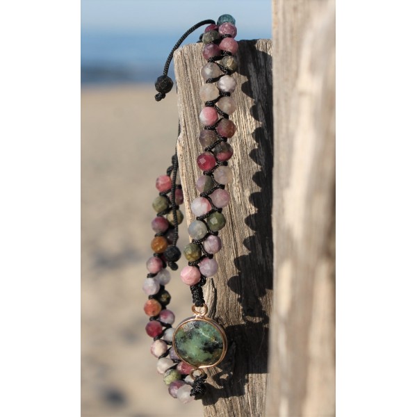 Bracelet en pierre de Tourmaline