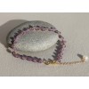 Bracelet tressé en pierre de Jaspe et Tourmaline