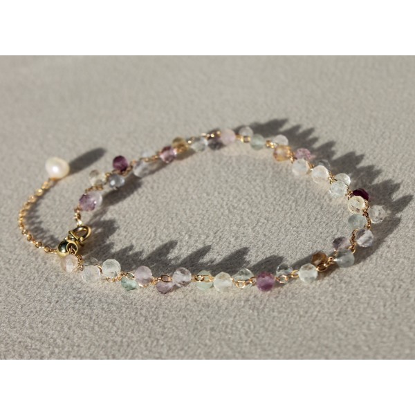 Bracelet en pierre de fluorite