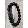 Bracelet en pierre d'Obsidienne noire motif "dragon"