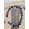 Bracelet pour homme Onyx, Howlite, Pierre de lave
