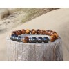 Bracelet "protection" en Hématite et œil de tigre