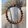 Bracelet "protection" en Hématite et œil de tigre