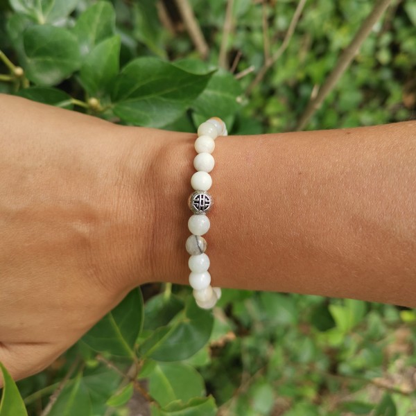 Bracelet boule en pierre d'amazonite