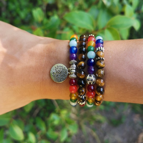 Bracelet mala de guérison - 7 chakras