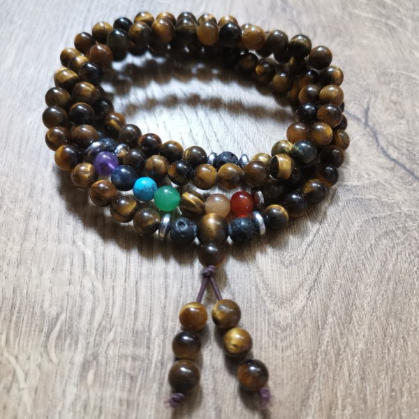 Bracelet mala de guérison - 7 chakras