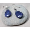 Boucles d'oreilles "goutte" en pierre de lapis-lazuli