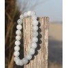 Bracelet "Bonheur" en Aigue Marine