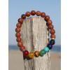 Bracelet "Bonheur" en Aigue Marine