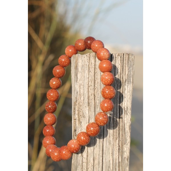 Bracelet "Bonheur" en Aigue Marine