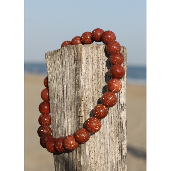 Bracelet "Bonheur" en Aigue Marine