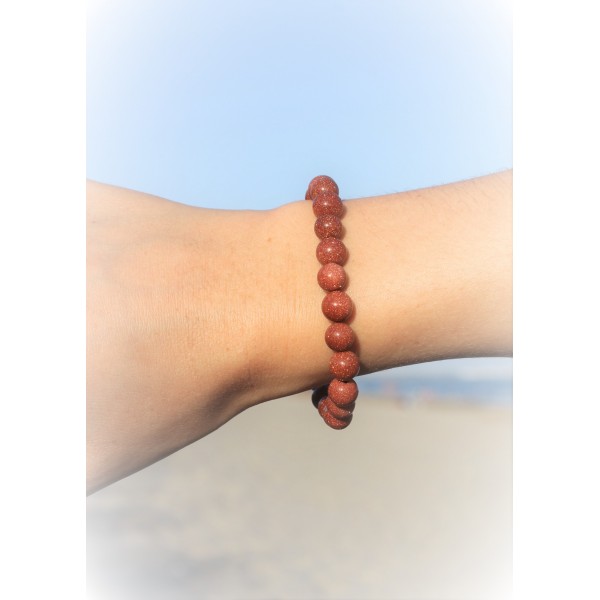 Bracelet "Bonheur" en Aigue Marine