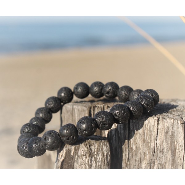 Bracelet "Reconstruction" en Pierre de Lave