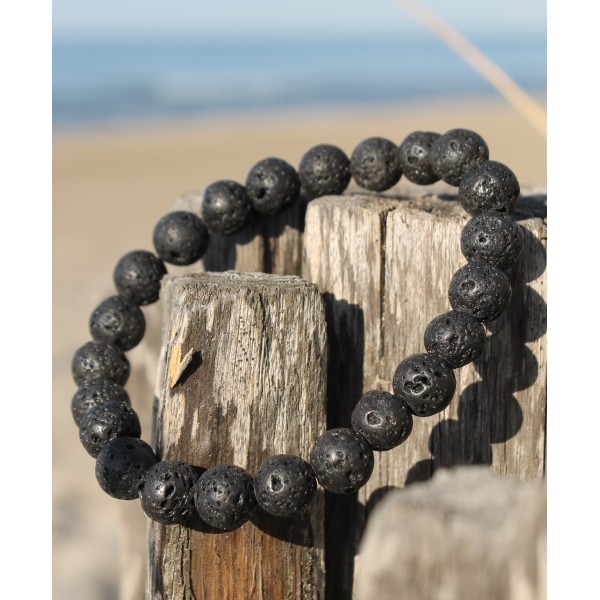 Bracelet "Reconstruction" en Pierre de Lave